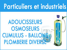 Gagnaire SRATE propose aux particuliers et industriels, des adoucisseurs d'eau, des osmoseurs, des cumulus et ballons d'eau chaude, ainsi que des travaux de plomberie divers.